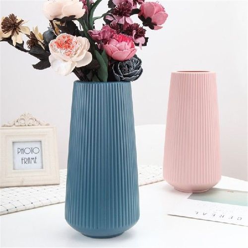 极速Morandi Plastic Vase Living Room Decoration OXrnaments
