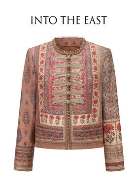 Into The East己印柞蚕丝手工盘扣西装