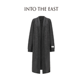 Into The East己印羊毛混织针织长外套