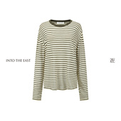 East己印条纹长袖 Into The 针织上衣