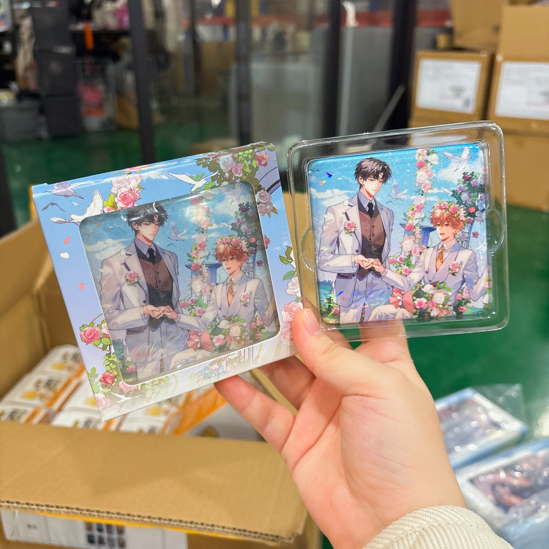 正版授权《可爱过敏原》朝暮与共款马口铁徽章二次元周边谷子吧唧