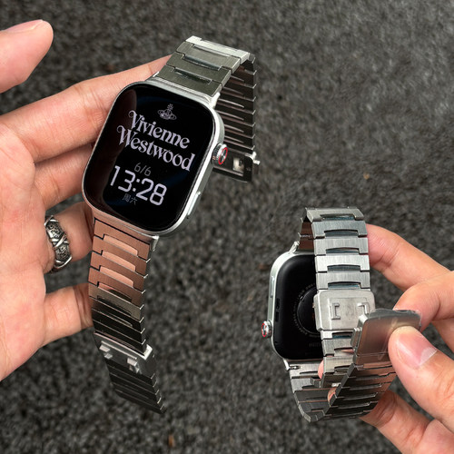 幺诺适用华为watchFIT5新凸字宽版磁吸卡扣表带夏5Pro高低位设计金属4Pro时尚商务FIT4/3男士夏季不脱落腕带