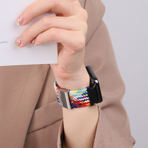 幺诺小米手环9pro编织卡扣表带