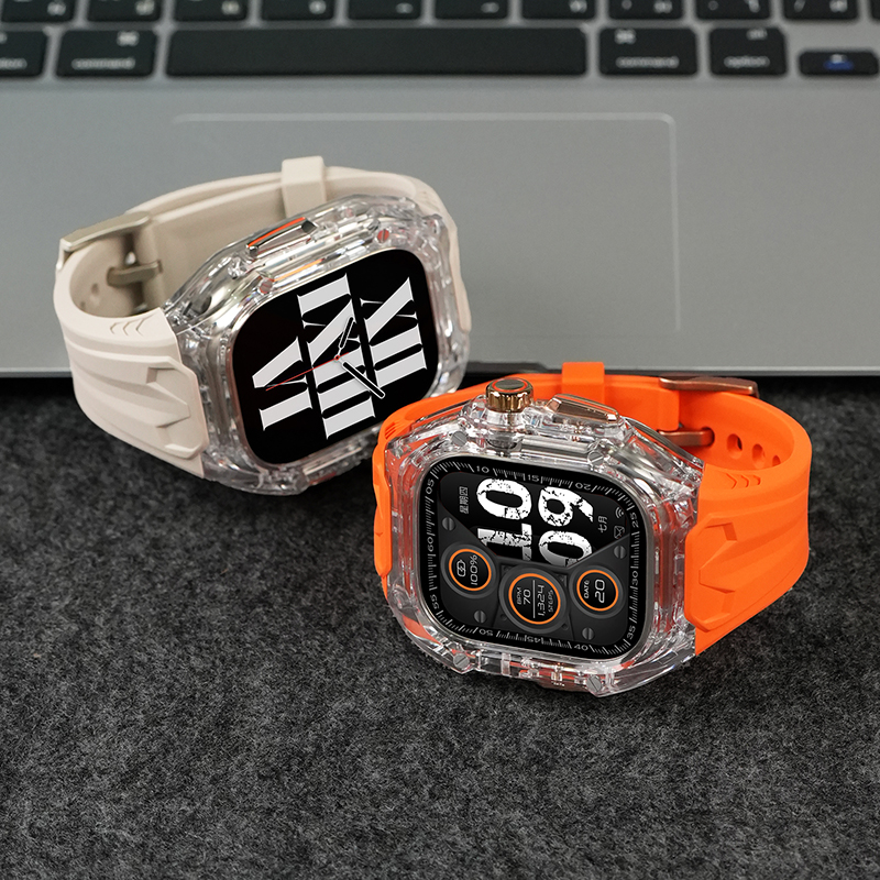 幺诺iwatch理查德改装透明保护壳