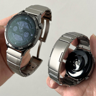 幺话适用华为gt5/gt6不锈钢弧形快拆watch4pro简约时尚gt4商务2pro手表小米watchS4男女生高级感替换22mm腕带
