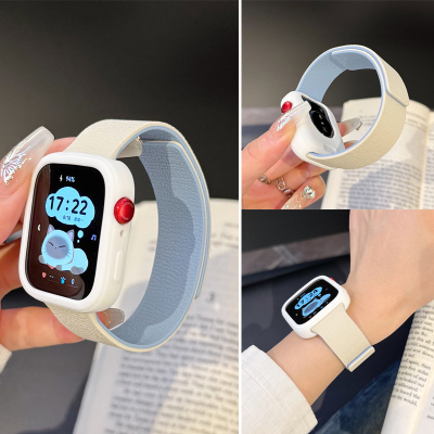 幺诺华为fit4/3荔枝纹硅胶磁吸带