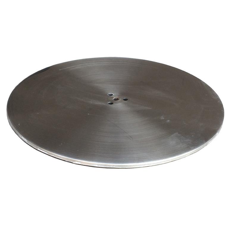 2025新款美式风格跨境不锈钢桌脚架圆形底座餐桌五金配件