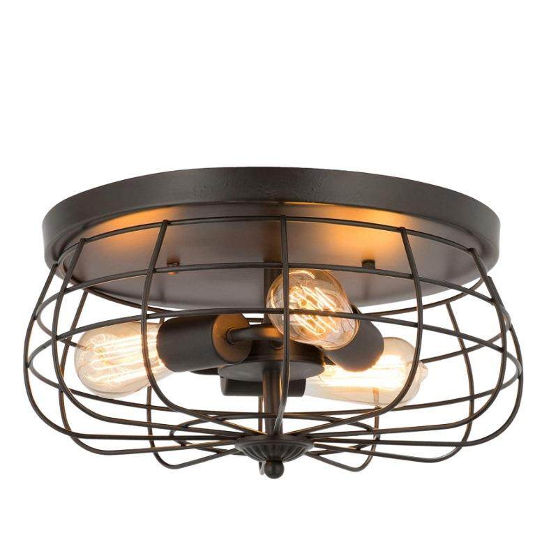 吸顶灯美式乡村复古工业风铁艺笼子圆形客厅书房卧室灯亚马逊爆款,农机/农具/农膜,其它农用工具,淘宝优惠券,粉丝福利购,淘宝优惠卷