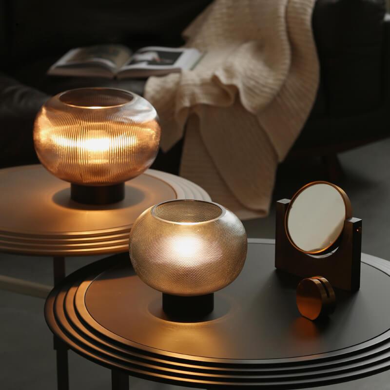 博西家居 黑色高档氛围灯床头小夜灯摆件家居轻奢客厅桌面软装