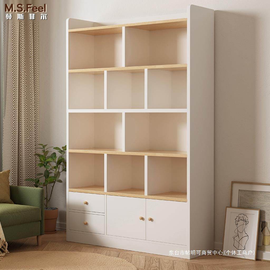 简易书架一体靠墙落地置物架书柜储物柜分层格子柜收纳架客厅家用,农机/农具/农膜,其它农用工具,淘宝优惠券,粉丝福利购,淘宝优惠卷