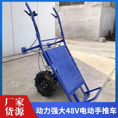 升级48V农用手推车粮食化肥运输平板车山地丘陵河滩大马力鸡公车