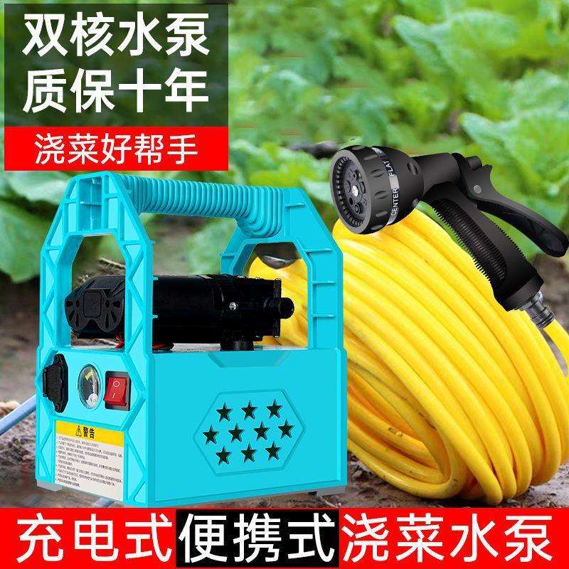 嘉益德锂电小型充电式抽水泵浇菜神器浇水机农用家用灌溉户外自吸