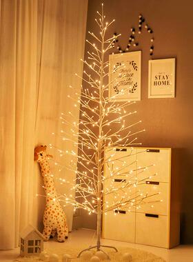 跨境爆款LED仿真圣诞树灯房间布置灯圣诞灯氛围装饰暖色源头直销