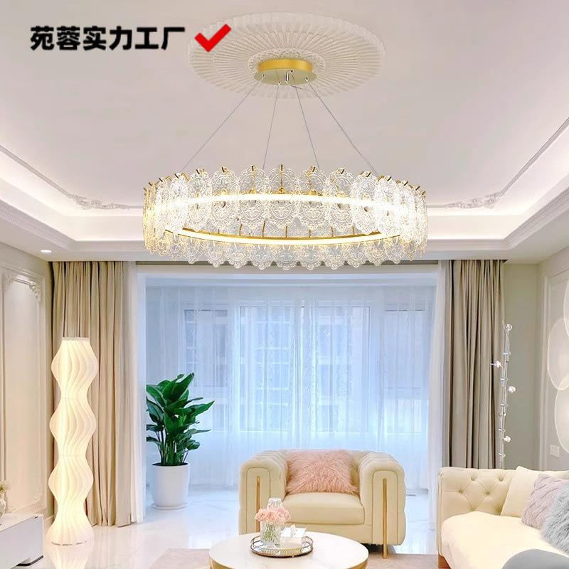 法式吊灯客厅轻奢豪华高端网红爆款中山灯具大厅主卧室餐厅水晶灯