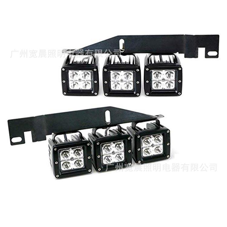 17-18款F150前杠雾灯支架 猛禽皮卡日行灯照明灯支架