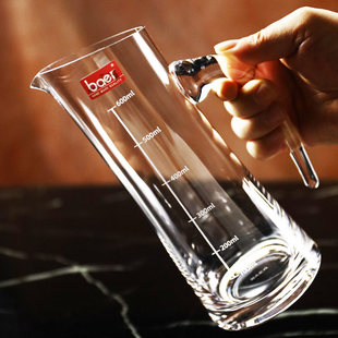 大容量带刻度红酒醒酒器水晶玻璃白酒分酒器洋酒老酒勾兑家用酒壶