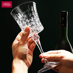 法国进口CDA 小时代奢华水晶红酒杯复古香槟杯 家用高脚酒杯套装