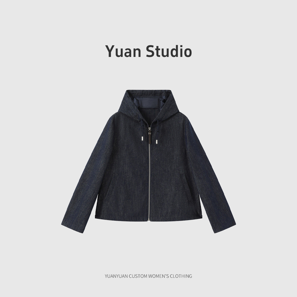 【YUAN】（衣长57）复古牛短外套