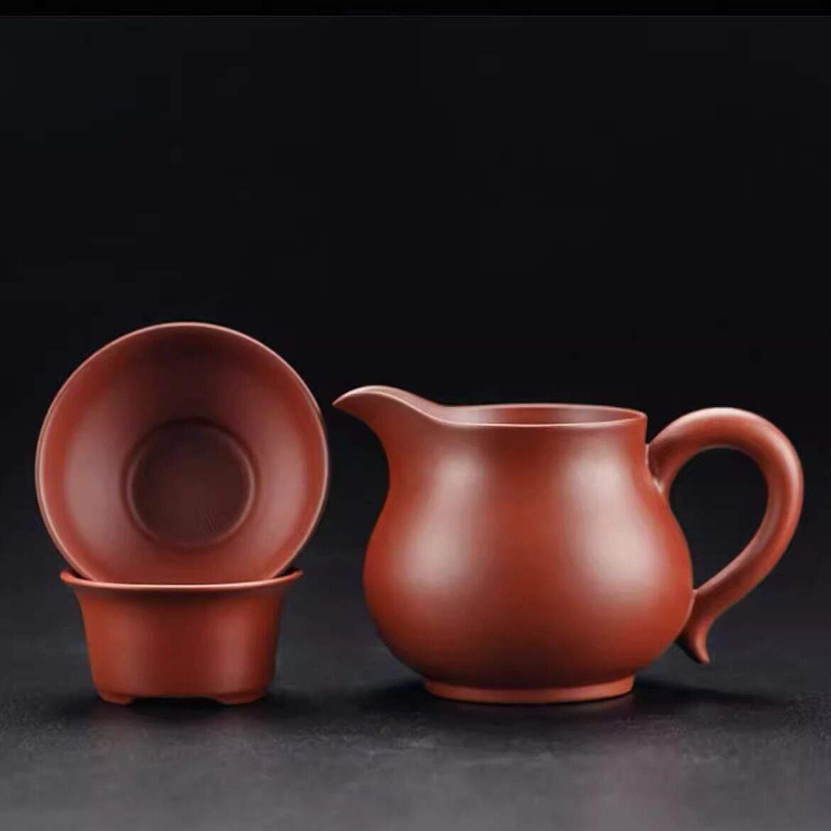 紫砂公道杯大号分茶器茶漏过滤茶虑大红袍纯手工功夫茶具公杯套装