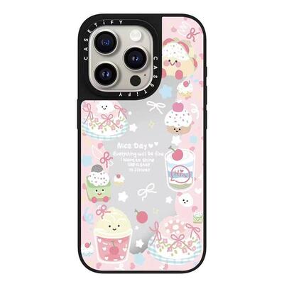 CASETi镜面猫咪爱心甜品可