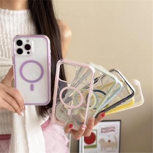 大孔高透气囊二合一磁吸适用苹果iPhone17promax保护壳1314手机包