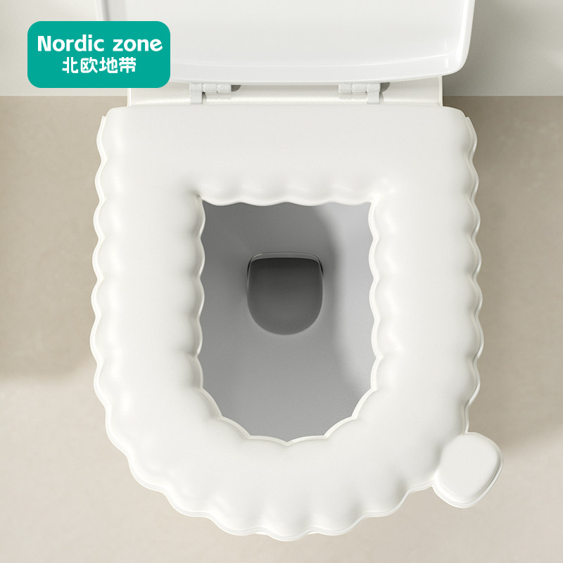 马桶垫纯白色冬季2025新款防水抗菌四季通用粘贴式盖套坐便圈垫子,家庭/个人清洁工具,马桶套/马桶座圈,淘宝优惠券,粉丝福利购,淘宝优惠卷