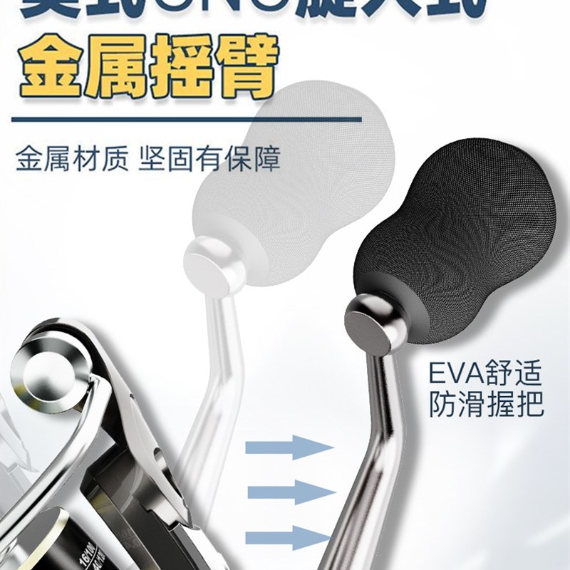 鱼线轮全金属纺车轮渔轮顺滑远投专用海杆轮路亚矶竿微物渔轮