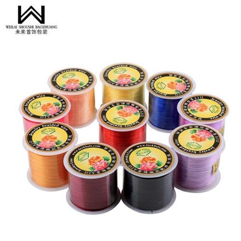 500米穿c手链的皮筋手串绳穿珠子的弹力串珠绳手链线水晶线佛大卷