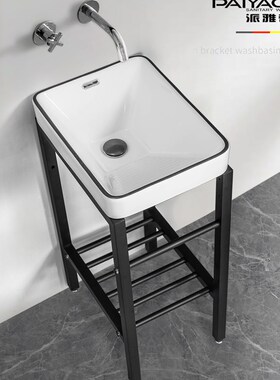 小户型落地陶瓷洗衣盆 带搓衣板阳台超深洗水槽池35cmW41cm小尺寸