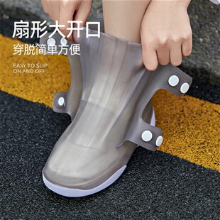 新款 学生上学专用下雨 儿童雨鞋 套男童女童耐磨外z穿防水防滑水鞋