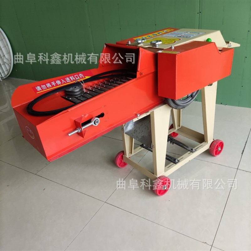 玉米秸秆稻草揉丝机畜牧养殖青储粉草机干湿两用卧式铡草机科鑫