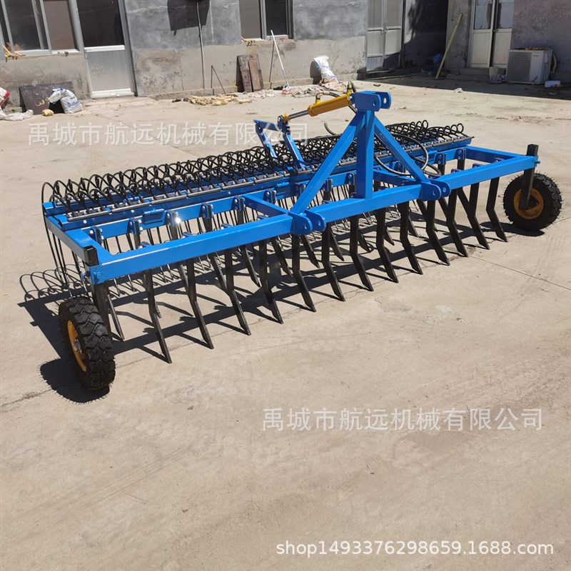 加重型3米宽的残膜搂拾机 前刀加厚带保险螺丝的废旧地膜搂膜机