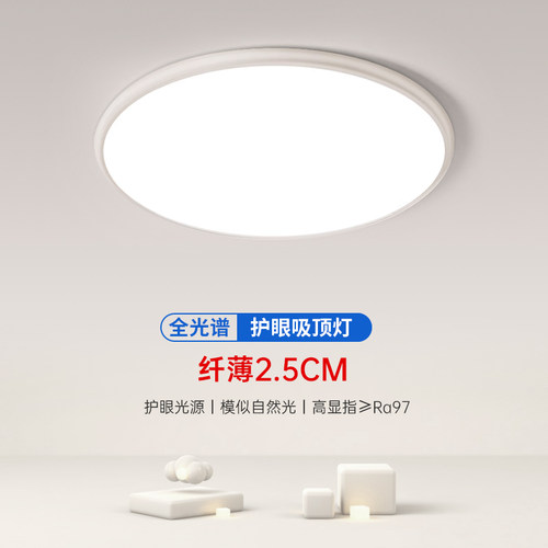 北欧led吸顶灯简约现代客厅餐厅A卧室书房阳台灯大气2024新款灯具