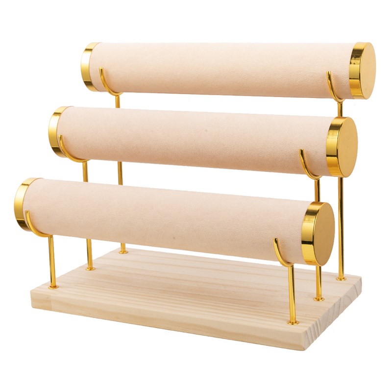 桂娃高档轻奢三层头绳发圈镯子手表手链展示架首饰展示架珠宝展示