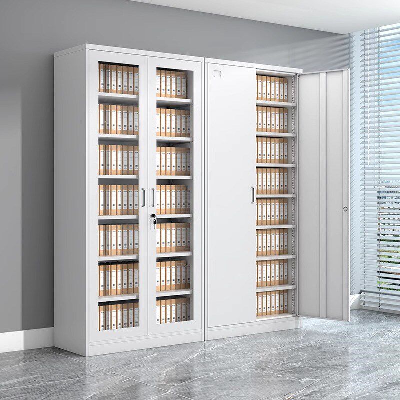 财务会计凭证柜办公室铁皮文件柜钢制资I料档案柜带锁矮柜储物柜