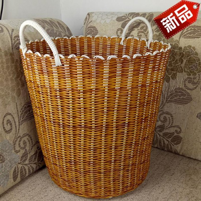 框框置物 大号大号装p脏衣服的收纳筐脏衣篮放玩具洗衣储物框藤编