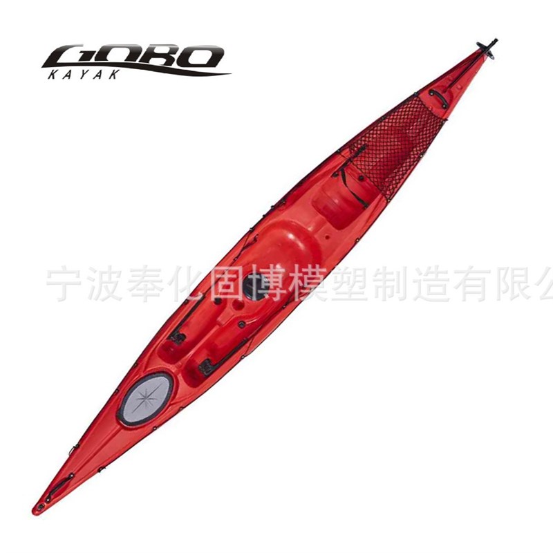 单人5米05海洋舟冲锋舟 工厂直销硬艇塑料滚塑艇单人皮划艇