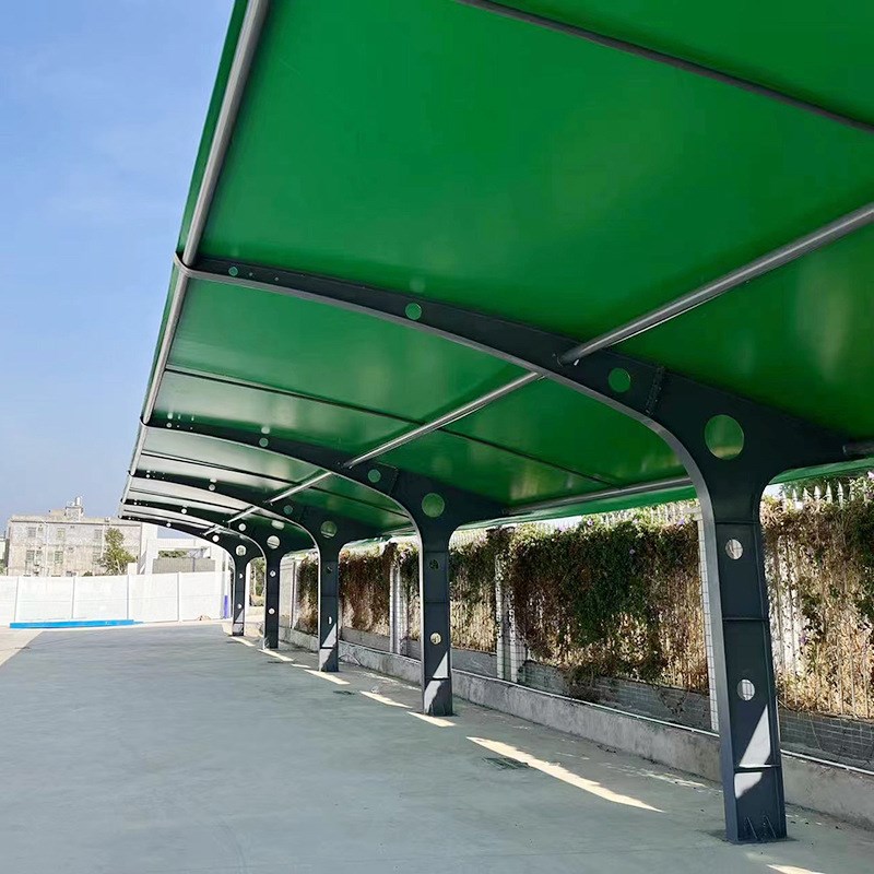 膜结构汽车停车棚张拉膜棚遮阳棚遮雨棚充电桩棚小区自行车停车棚