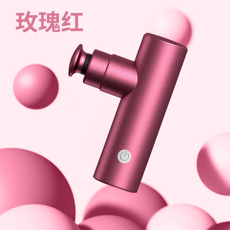 新款无刷筋膜枪便携迷你健身肌肉放松器智能静T音按摩器女士高档