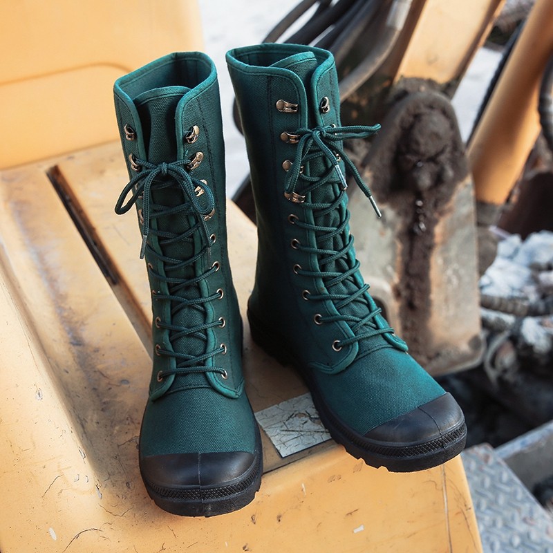 马丁靴男高帮帆布鞋户外鞋舌一体防土沙漠靴防滑登山鞋工装靴46码,流行男鞋,马丁靴,淘宝优惠券,粉丝福利购,淘宝优惠卷