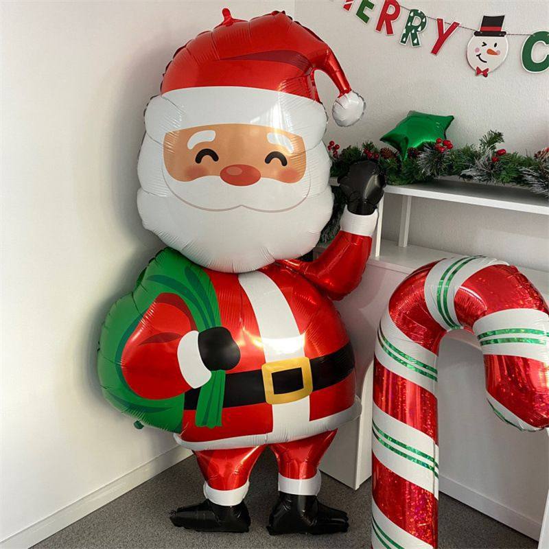 圣诞主题圣诞老人礼物盒子拐杖气球橱窗商场酒吧装饰派对布置氛围,节庆用品/礼品,气球,淘宝优惠券,粉丝福利购,淘宝优惠卷