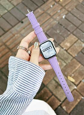 适用于vivo watch GT通用iQOO watch GTins风荔枝纹方尾款表带