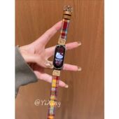 5韩系女生春夏季 适用小米手环10 NFC表带9 8pro彩虹kt红米4