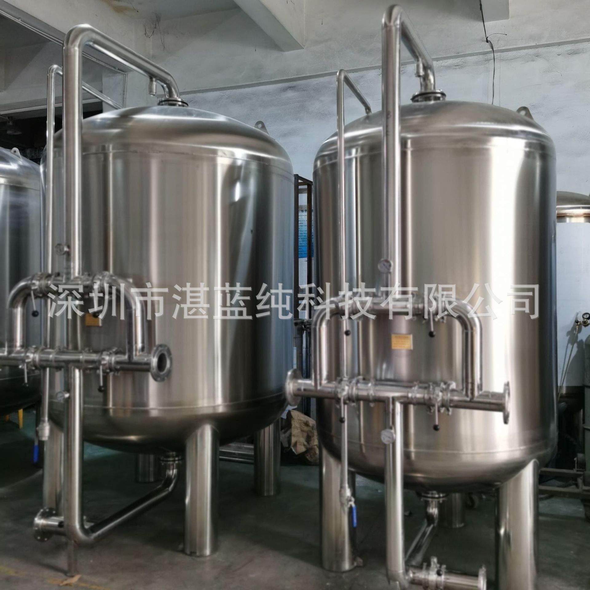 不锈钢多介质过滤器石英砂过滤罐活性炭过滤罐地下过滤罐