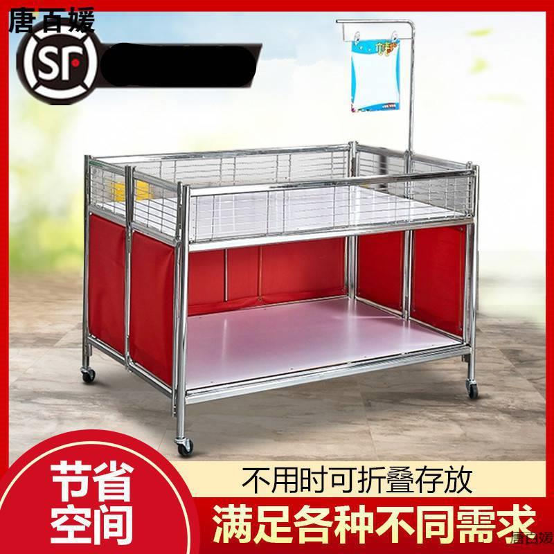 户促销台展台商场超市售货a带轮地摊铁架小推车移动摊车