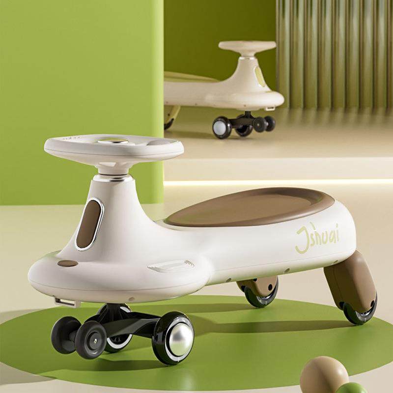 儿童扭扭车万向轮款防侧翻溜溜车大人可坐音乐闪光轮平衡摇摇车