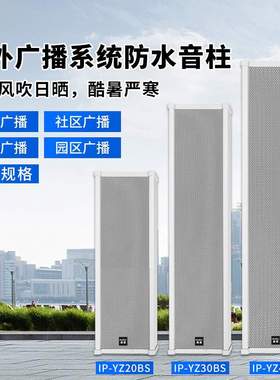 惠度（HuiDu）IP-YZ20BS专业IP网络有源音柱内置功放声音输出器