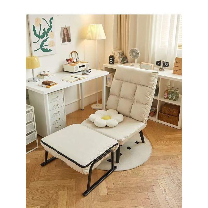 躺椅折叠午休神器电脑办公室靠背折叠椅可躺可座两用椅懒人沙发椅