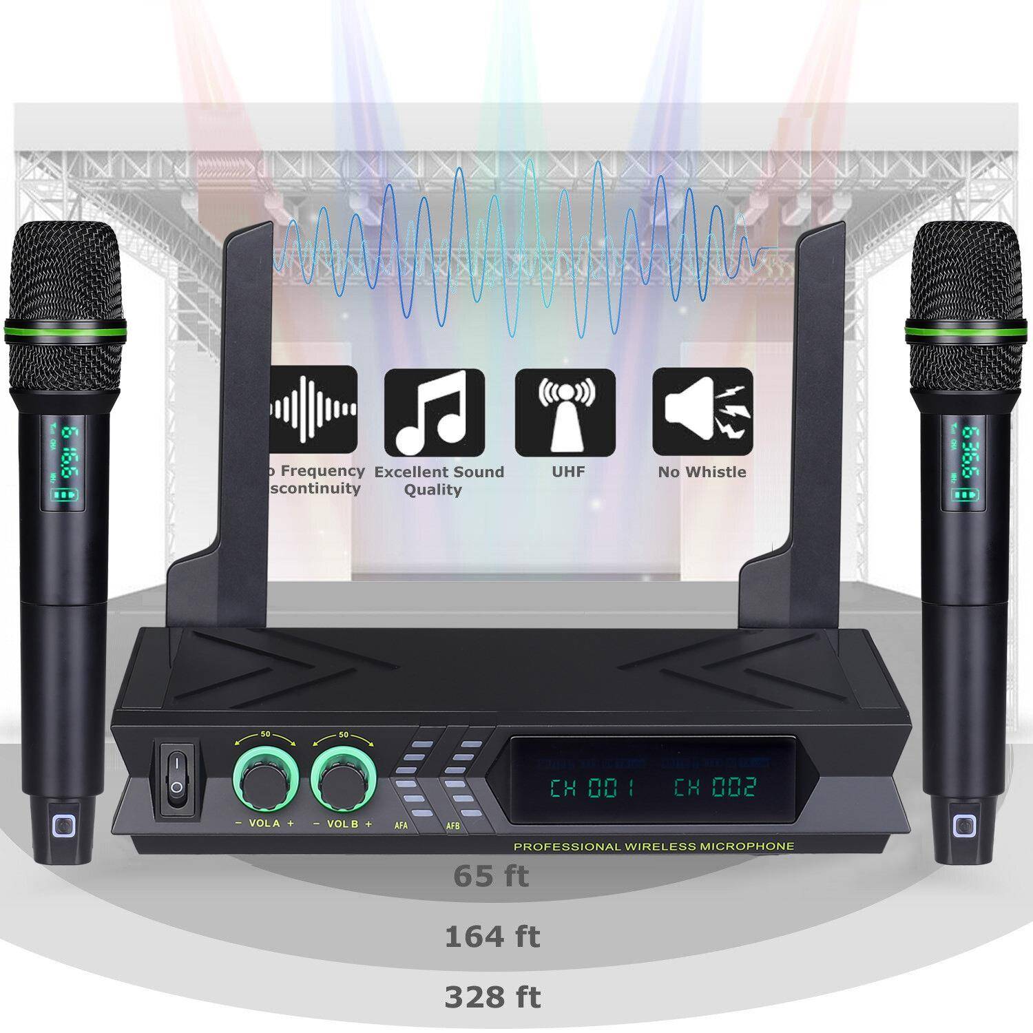 无线麦克风手持拖二调频U段话筒主持会议家庭卡拉OK舞台表演