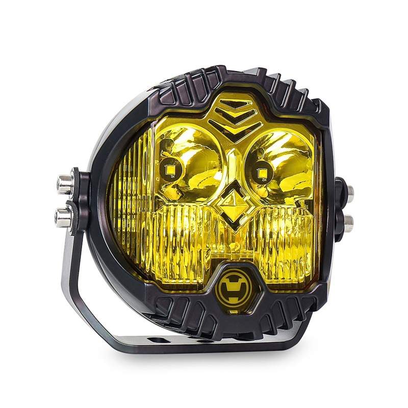 V字logo现货5寸4灯杯款越野工矿车改装三面发光LED前杠车顶工作灯